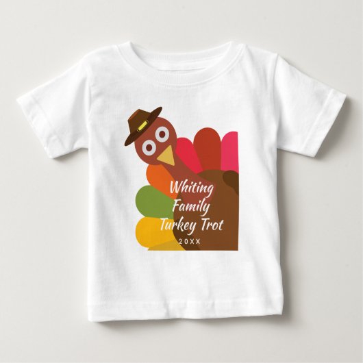 Funny Thanksgiving Turkije trot familie aan (Voorkant)