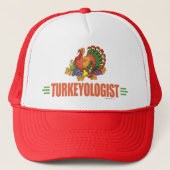 Funny Thanksgiving Turkije Trucker Pet (Voorkant)