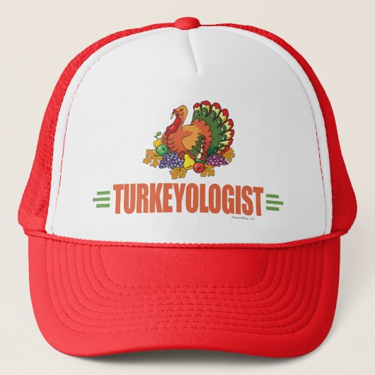 Funny Thanksgiving Turkije Trucker Pet (Voorkant)