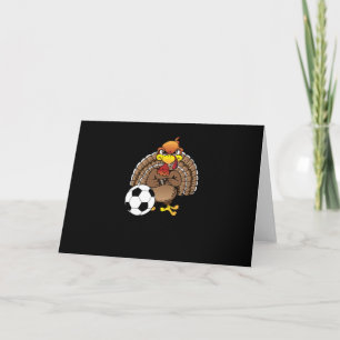 Funny Thanksgiving Turkije Voetbal Soccer Gift Kaart