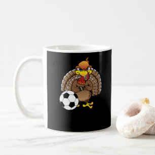 Funny Thanksgiving Turkije Voetbal Soccer Gift Koffiemok