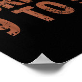 Funny Thanksgiving Turkin 9 To 5 Humor Turkey Frie Poster (Hoek)