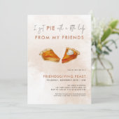 Funny Thanksgiving Uitnodiging Friendsgiving Dinne (Staand voorkant)