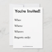 Funny Thanksgiving Uitnodiging "Ik ben met Delicio (Achterkant)