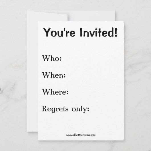 Funny Thanksgiving Uitnodiging "Ik ben met Delicio (Achterkant)