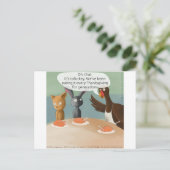 Funny Thanksgiving Vegan Feestdagenkaart (Staand voorkant)