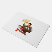 Funny Thanksgiving Wacht je beurt Fat Boy Funny SA Deurmat (Schuin)