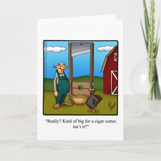 Funny Thanksgiving Wenskaart "Spectickles" Feestdagen Kaart (Voorkant)