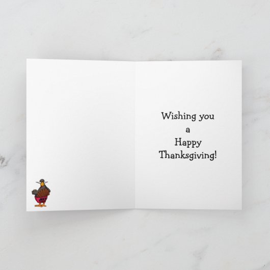Funny Thanksgiving Wenskaart "Spectickles" Feestdagen Kaart (Binnen)