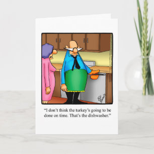 Funny Thanksgiving Wenskaart "Spectickles" Feestdagen Kaart