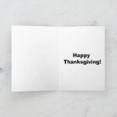 Funny Thanksgiving Wenskaart "Spectickles" Feestdagen Kaart (Binnen)