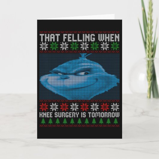 Funny That Feeling When Knee Surgery Is Tomorrow U Kaart (Voorkant)