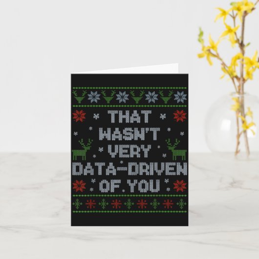 Funny That Wasn't Very Data Driven Of You Aba Ugly Kaart (Gele Bloem)