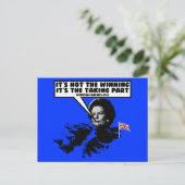 Funny Thatcher Falklands Briefkaart (Staand voorkant)