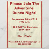 Funny The Adventures of Bunco Babes Flyer (Achterkant)
