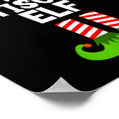 Funny The Antisocial Elf Christmas Family Pajama A Poster (Hoek)