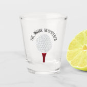 Funny The Birdie Whisperer Golf Ball T-shirt Shot Glas (Voorkant)