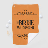 Funny the Birdie Whisperer Golfhanddoek (Insitu)