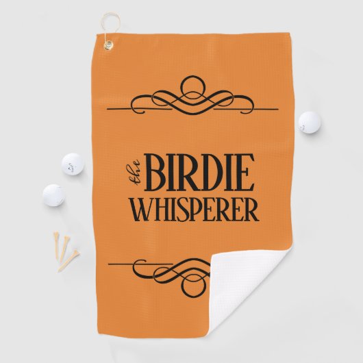 Funny the Birdie Whisperer Golfhanddoek (Insitu)