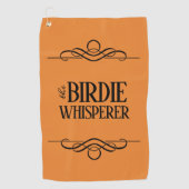 Funny the Birdie Whisperer Golfhanddoek (Voorkant)