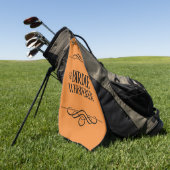 Funny the Birdie Whisperer Golfhanddoek (Groen)