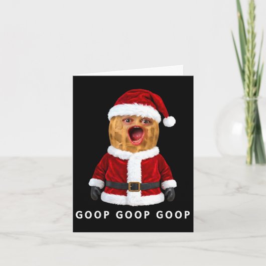 Funny The Burnt Peanut Goop Bungulator Christmas  Kaart (Voorkant)