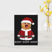 Funny The Burnt Peanut Goop Bungulator Christmas  Kaart (Gele Bloem)