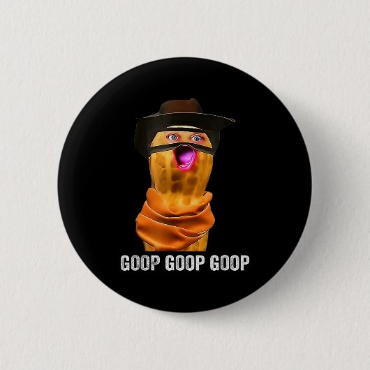 Funny The Burnt Peanut Goop Bungulator  Ronde Button 5,7 Cm (Voorkant)