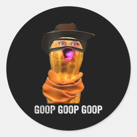 Funny The Burnt Peanut Goop Bungulator  Ronde Sticker (Voorkant)