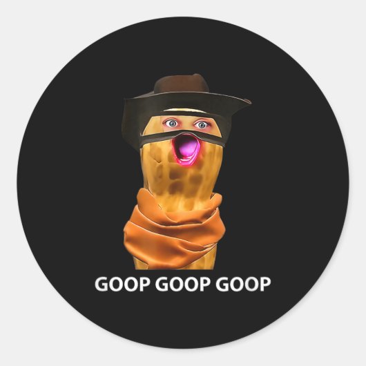 Funny The Burnt Peanut Goop Bungulator Tee  Ronde Sticker (Voorkant)