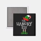Funny The Hangry Elf Matching Family Group Gift Ch Magneet (Voorkant / Achterkant)
