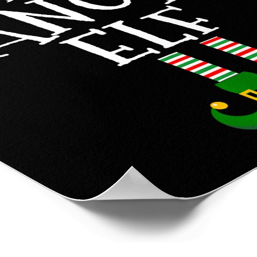 Funny The Hangry Elf Matching Family Group Gift Ch Poster (Hoek)