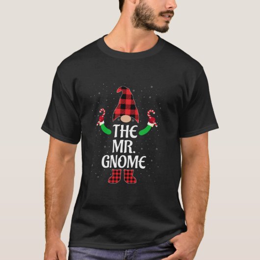 Funny The Mr Gnome Matching Family Ugly Christmas  T-shirt (Voorkant)
