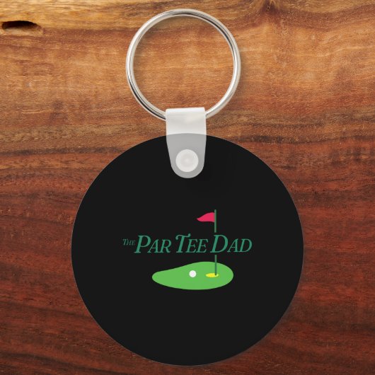 Funny The Par Tee Dad Partee Golf Family Matching Sleutelhanger (Voorkant)