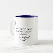 Funny "The Queen" Gezegde Mok (Voorkant links)