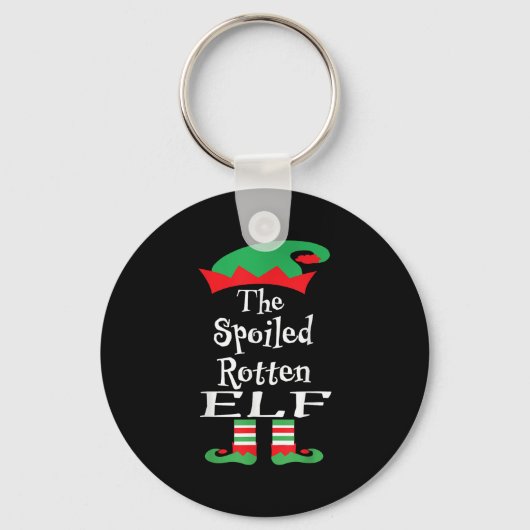 Funny The Siled Rotten Elf Shirt Christmas Matchin Sleutelhanger (Voorkant)