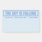 Funny "The Sky is Falling" 10"x6" Post-it® Notes (Voorkant)