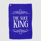 Funny the Slice King Golfhanddoek (Voorkant)