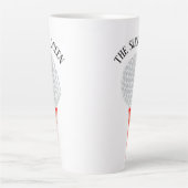Funny The Slice Queen Golf Ball T-shirt Latte Mok (Voorkant)