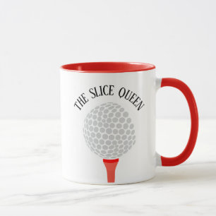 Funny The Slice Queen Golf Ball T-shirt Mok