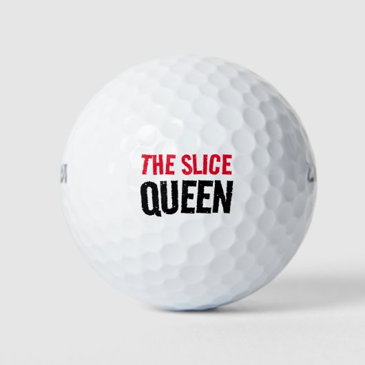 Funny the Slice Queen Golfballen (Voorkant)
