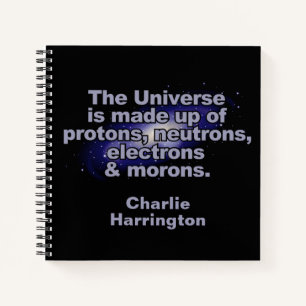 Funny "The Universe" aangepaste naam notitieboek