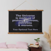 Funny "The Universe" aangepaste tekst Hangend Wandkleed (Slaapkamer)