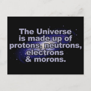 Funny "The Universe" briefkaart
