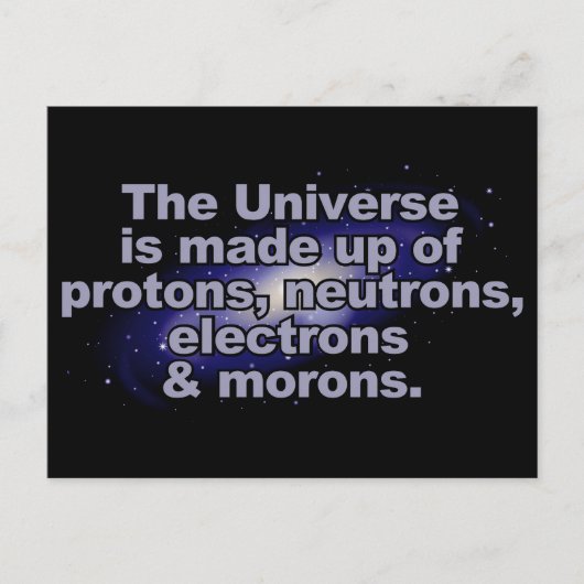 Funny "The Universe" briefkaart (Voorkant)
