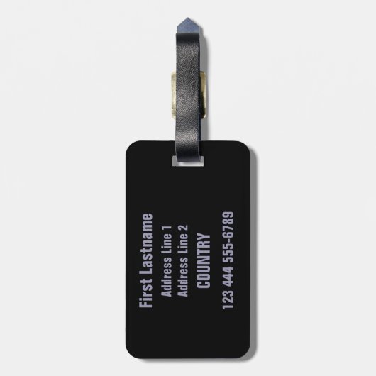 Funny "The Universe" custom bagagelabel (Achterkant verticaal)