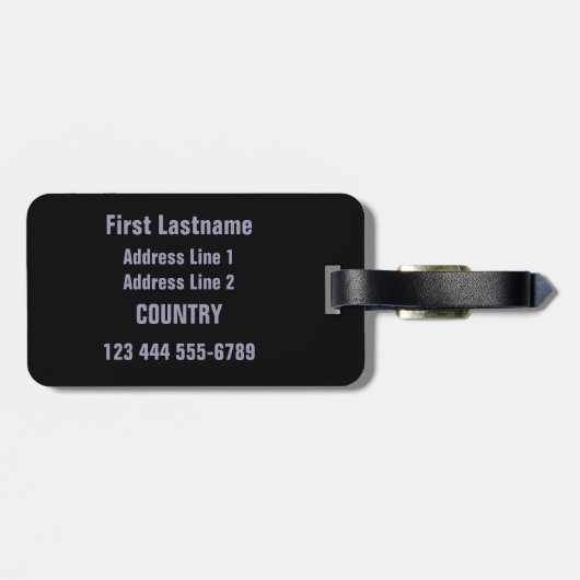 Funny "The Universe" custom bagagelabel (Achterkant horizontaal)