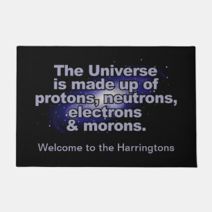 Funny "The Universe" douane name deur mat