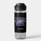 Funny "The Universe" douanenaam Waterfles (Achterkant)