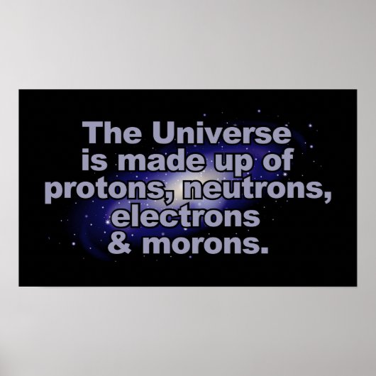 Funny "The Universe" poster (Voorkant)